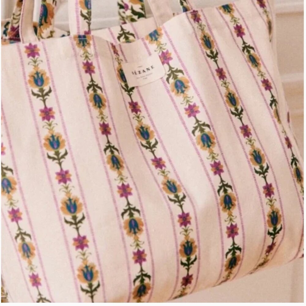 Sezane floral Tote
